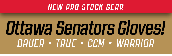 New – Ottawa Senators Pro Stock Gloves! - Pro Stock Hockey