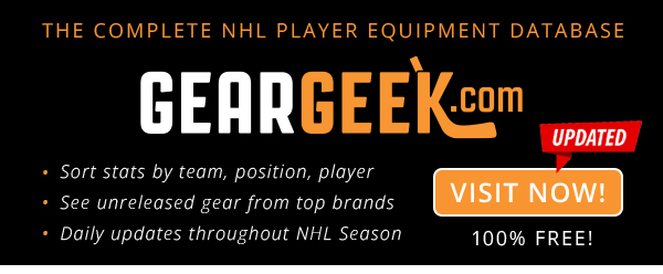 GearGeek: NHL Hockey Equipment Stats Database